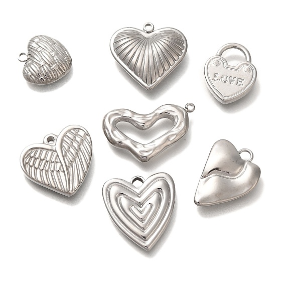 Антикоррозийные 304 подвески из нержавеющей стали, шарма сердца