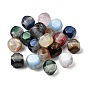 Resin European Beads, Dice Large Hole Beads with Glitter Powder
