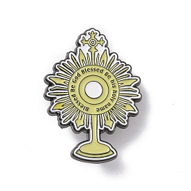 Monstrance Alloy Enamel Pin Brooch, for Backpack Clothes