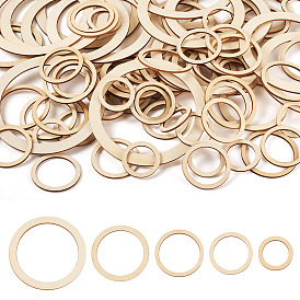 100шт. 5 стили деревянных изделий для рукоделия, кольцо