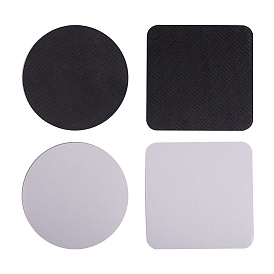 NBEADS Rubber Coasters, Cup Mats, Square and Flat Round