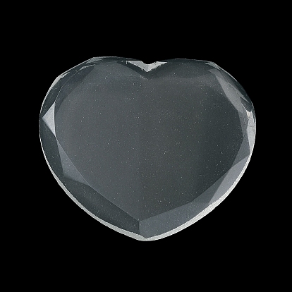 K9 Glass Cabochons, Heart