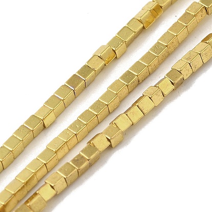 Гальванические нити из синтетических немагнитных гематитовых бусин, кубические