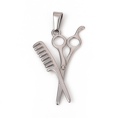 304 подвески из нержавеющей стали, расческа и ножницы