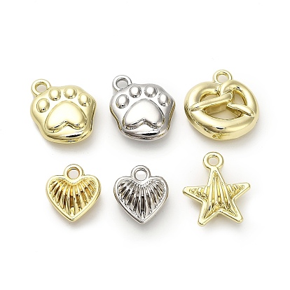 Подвески из сплава , подвески в виде отпечатка лапы/сердца/звезды/кренделя