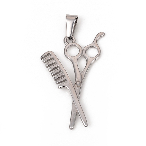 304 подвески из нержавеющей стали, расческа и ножницы