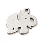 201 Stainless Steel Pendants, Elephant Charms