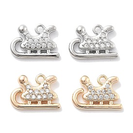 Подвески из прозрачного кубического циркония с микропейвом, без кадмия, без никеля и без свинца, санки