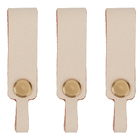 3 шт. брелоки из коровьей кожи, золотые