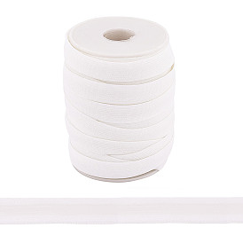 Cuerda elástica plana, con silicona, cinta elástica antideslizante, para accesorios para el cabello, ropa, boda, con carrete