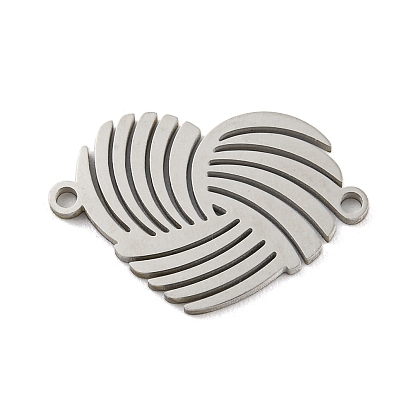 304 Stainless Steel Connector Charms, Heart