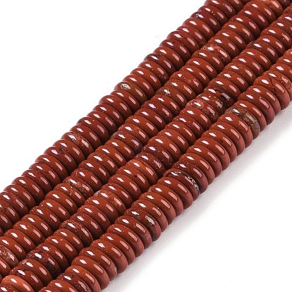 Натуральные красные яшмы бусы пряди, рондель