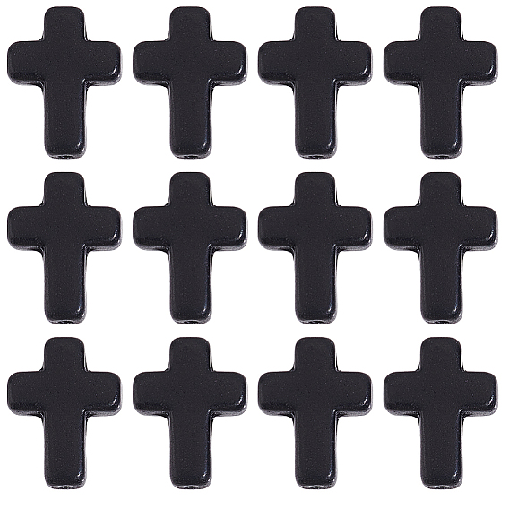 4 нити синтетические бирюзовые бусины нити, окрашенные, религия крест