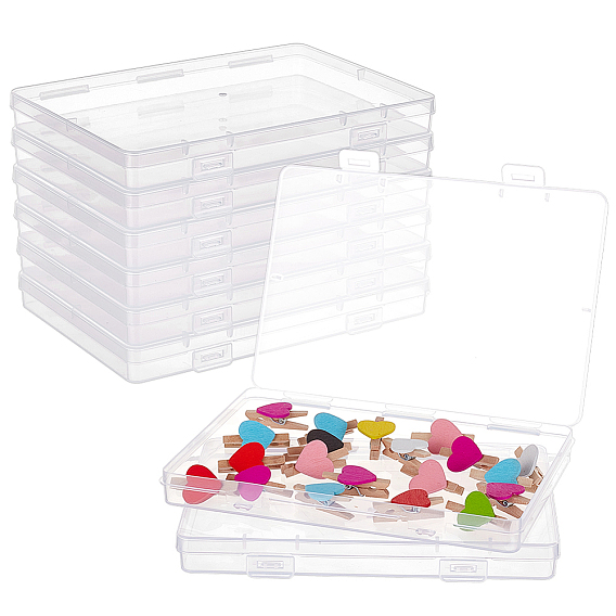 Контейнеры для шариков из полипропилена, с крышкой, прямоугольные