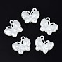Acrylic Imitation Pearl Pendants, Butterfly
