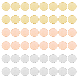 48шт. 3 цвета медные, алюминиевые и латунные листы, медный диск, плоско-круглые