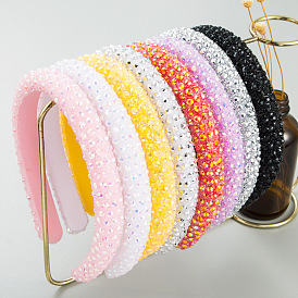 Colorful Rhinestone Headband - Sparkling Hair Accessories for Fashionable Women.