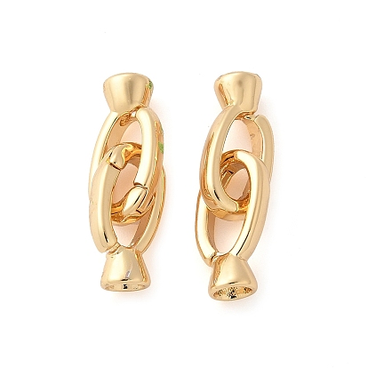 Овальные латунные раскладывающиеся застежки