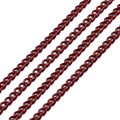 Electrophoresis Iron Twisted Chains, Unwelded, with Spool, Bright Color, Oval, 3x2.2x0.6mm