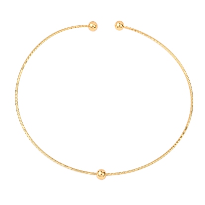 201 колье-чокер из нержавеющей стали, жесткое ожерелье для женщин, вакуумное покрытие pvd