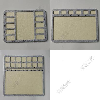 3 Stück 3 Stile Filzperlen-Designbretter-Sets