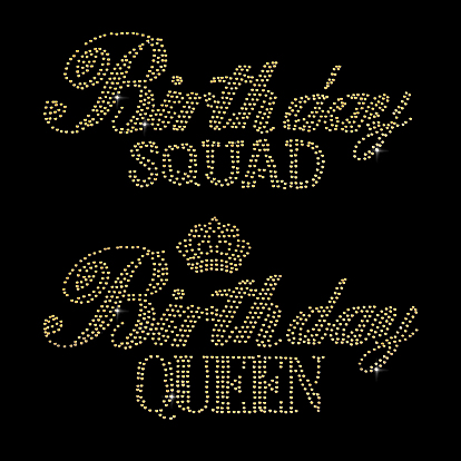 Стекла исправление горный хрусталь, гладить по аппликациям, аксессуары для костюма, для одежды, , слово день рождения