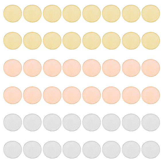 48шт. 3 цвета медные, алюминиевые и латунные листы, медный диск, плоско-круглые