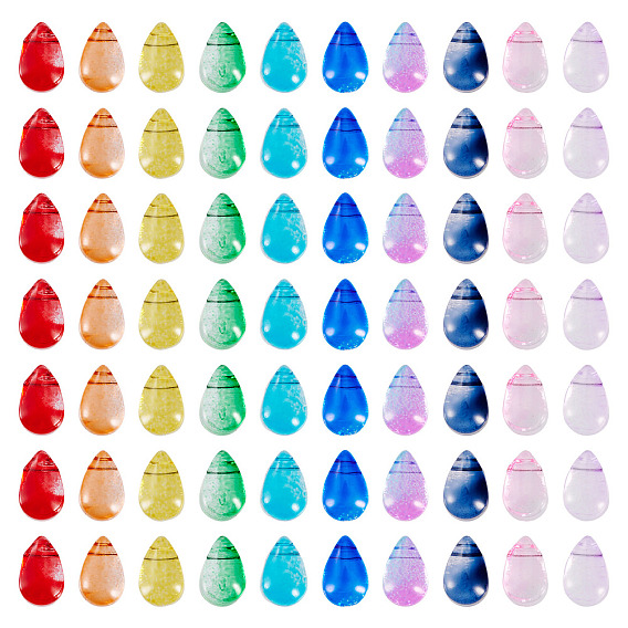 300 шт 10 цвета стеклянные бусины, слеза