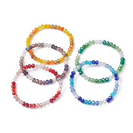 Glass Beaded Stretch Bracelets for Women