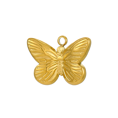 304 подвески из нержавеющей стали, бабочки прелести, ионное покрытие (ip)