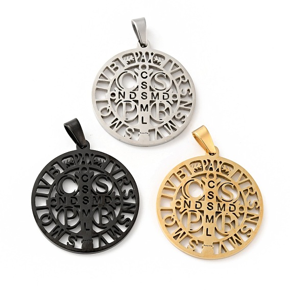 201 кулон из нержавеющей стали, святой Бенедикт медаль, со словом cssmlndsmd