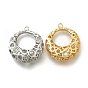 Латунь с кубическим цирконием подвеской, без кадмия, без никеля и без свинца, круглые подвески, полый