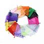 Mixed Color Organza Gift Bags, Jewelry Mesh Pouches for Wedding Party Christmas Gifts Candy Bags, Rectangle