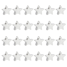 24шт. бусины из стерлингового серебра, звезда, с замшевой тканью из поликарбоната квадратной серебряной полировальной салфеткой
