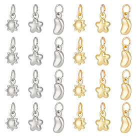 24 шт 6 стиль подвески из сплава, с целью перехода в кольце, очарование луны, звезд и солнца