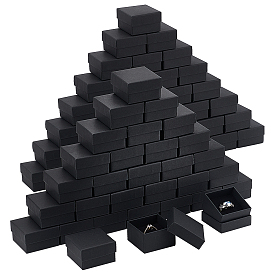 Квадратные бумажные коробки для хранения колец, подарочные коробки для свадебных сувениров, ящик для подарков