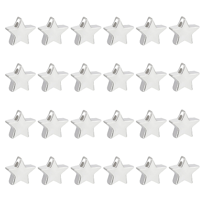 24шт. бусины из стерлингового серебра, звезда, с замшевой тканью из поликарбоната квадратной серебряной полировальной салфеткой