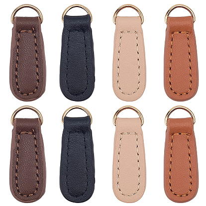 8 шт. 4 цвета кожаные головки молний, застежки-молнии, для загрузки, куртка, багажные сумки, сумки, кошелек, ремонт куртки