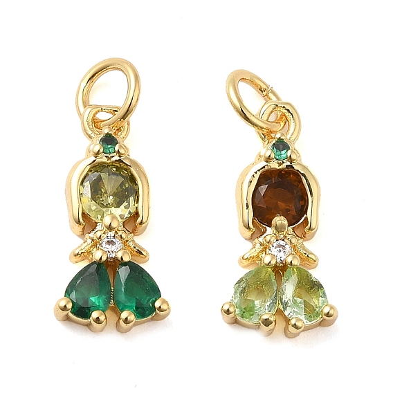 Покрытие стойки латунь с подвесками из фианита, долговечный, без кадмия и без свинца