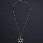 201 Stainless Steel Pendants Necklaces, with Cable Chains and Lobster Claw Clasps, Turtle