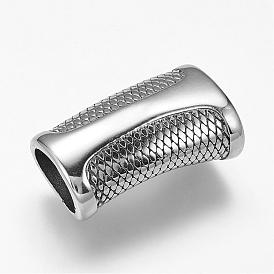 304 Stainless Steel Magnetic Clasps with Glue-in Ends, Rectangle