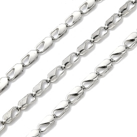 Ручная работа 304 цепочки из нержавеющей стали с полыми прямоугольными звеньями, несварные, с катушкой