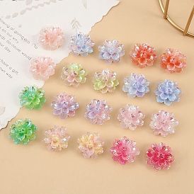 Luminous Resin Flower Cabochons, Glow in the Dark