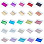 2000Pcs 25 Colors Aluminum Foil Sheets, DIY Crafts, Sqaure