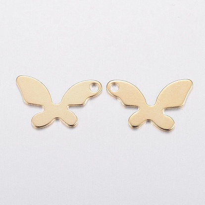 201 Stainless Steel Charms, Butterfly