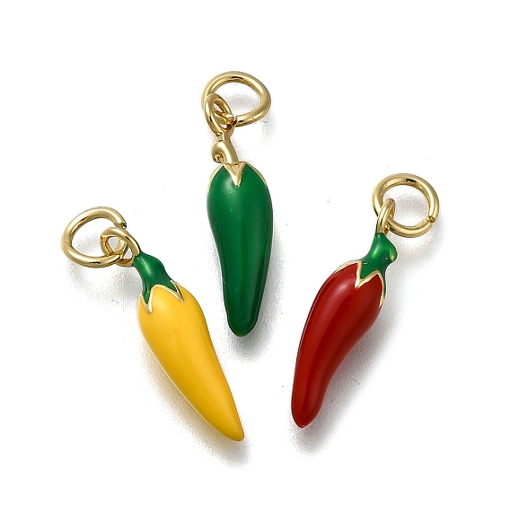 Латунь эмаль подвески, с целью перехода в кольце, долговечный, стойки покрытие, без свинца и без кадмия, чили очарование