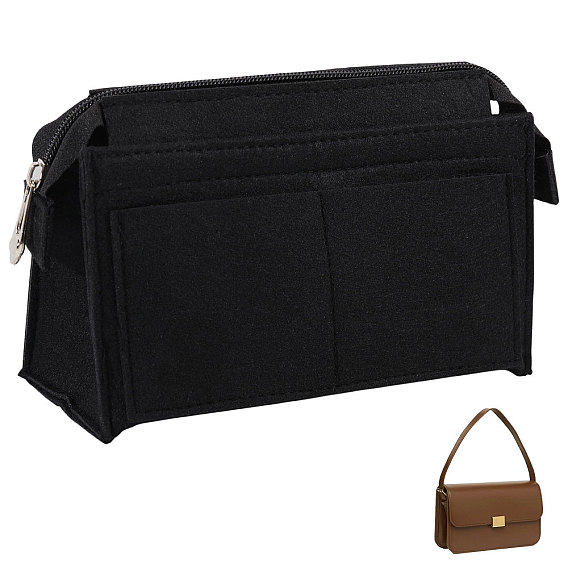 Rectangle Felt Purse Organizer Insert, Mini Envelope Handbag Shaper Premium Felt, Bag Accessories
