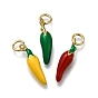 Латунь эмаль подвески, с целью перехода в кольце, долговечный, стойки покрытие, без свинца и без кадмия, чили очарование