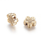 Alloy Beads, Long-Lasting Plated, Flower