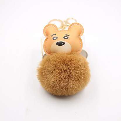 Cute Cartoon Tiger Keychain Plush Pendant for Car Accessories and Year of the Tiger